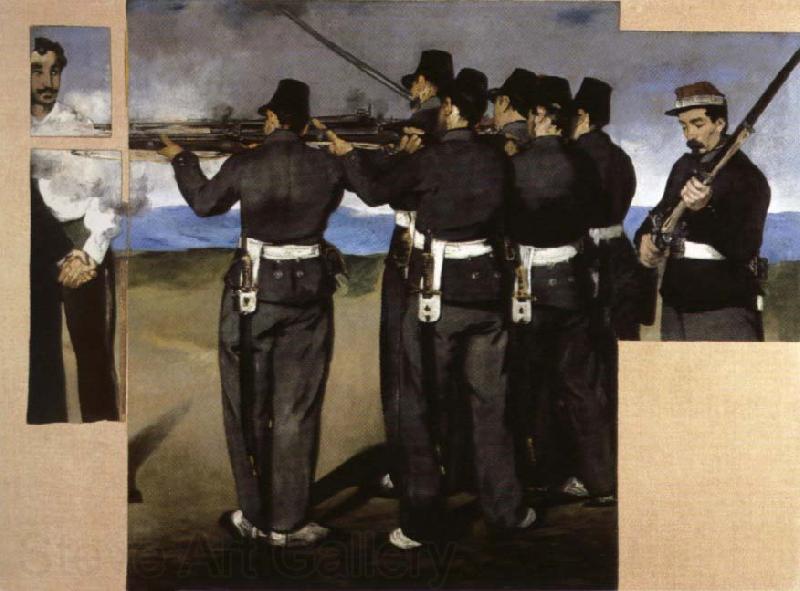 Edouard Manet The Execution of  Maximillian Spain oil painting art